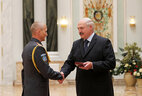 Deputy head of the department for special training and operational support of special events of the terrorism prevention department Almaz of the Belarusian Interior Ministry Nikolai Krivaltsevich is honored with the Order for Service to the Homeland 3rd Class