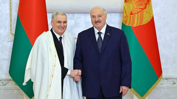 Вручение верительных грамот Александр Лукашенко, Посол Алжирской Народной Демократической Республики в РБ, Туфик Джуама