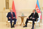 One-on-one talks of Belarus President Alexander Lukashenko and Azerbaijan President Ilham Aliyev