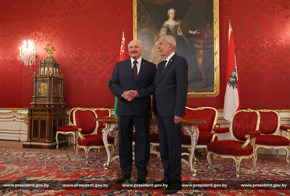 Президент Беларуси Александр Лукашенко и Федеральный президент Австрии Александр Ван дер Беллен Президент Беларуси Александр Лукашенко и Федеральный президент Австрии Александр Ван дер Беллен