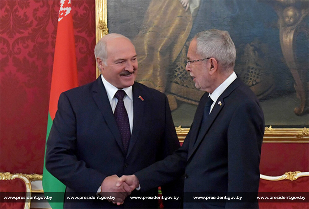 Президент Беларуси Александр Лукашенко и Федеральный президент Австрии Александр Ван дер Беллен Президент Беларуси Александр Лукашенко и Федеральный президент Австрии Александр Ван дер Беллен