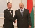 Alexander Lukashenko receives credentials from Ambassador Extraordinary and Plenipotentiary of Sweden to Belarus Martin Oberg