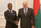 Alexander Lukashenko receives credentials from Ambassador Extraordinary and Plenipotentiary of Benin to Belarus (on concurrent) Anicet Gabriel Kochofa