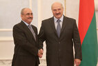 Alexander Lukashenko receives credentials from Ambassador Extraordinary and Plenipotentiary of Jordan to Belarus (on concurrent) Ziad Al-Majali