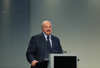 Belarus President Aleksandr Lukashenko takes part in a Belarusian-Austrian business forum in Vienna