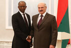 Belarus President Alexander Lukashenko receives credentials of Ambassador Extraordinary and Plenipotentiary of Eritrea to Belarus Petros Tseggai Asghedom