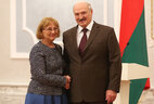 Belarus President Alexander Lukashenko receives credentials of Ambassador Extraordinary and Plenipotentiary of Estonia to Belarus Merike Kokajev
