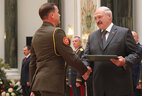 Graduate of the Military University of the Defense Ministry of the Russian Federation Artyom Sidorovich receives a letter of commendation from the President