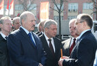 During the visit to Minsk Automobile Plant (MAZ trademark)