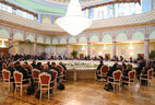 CIS leaders attend a working session of the CIS summit in Dushanbe