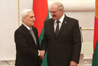 Alexander Lukashenko receives credentials of Ambassador Extraordinary and Plenipotentiary of the Syrian Arab Republic to Belarus Bassam Abdel Majeed