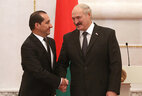 Alexander Lukashenko receives credentials of Ambassador Extraordinary and Plenipotentiary of Ecuador to Belarus Carlos Humberto Larrea Davila