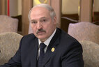 Президент Беларуси Александр Лукашенко во время встречи с Президентом Турции Реджепом Тайипом Эрдоганом