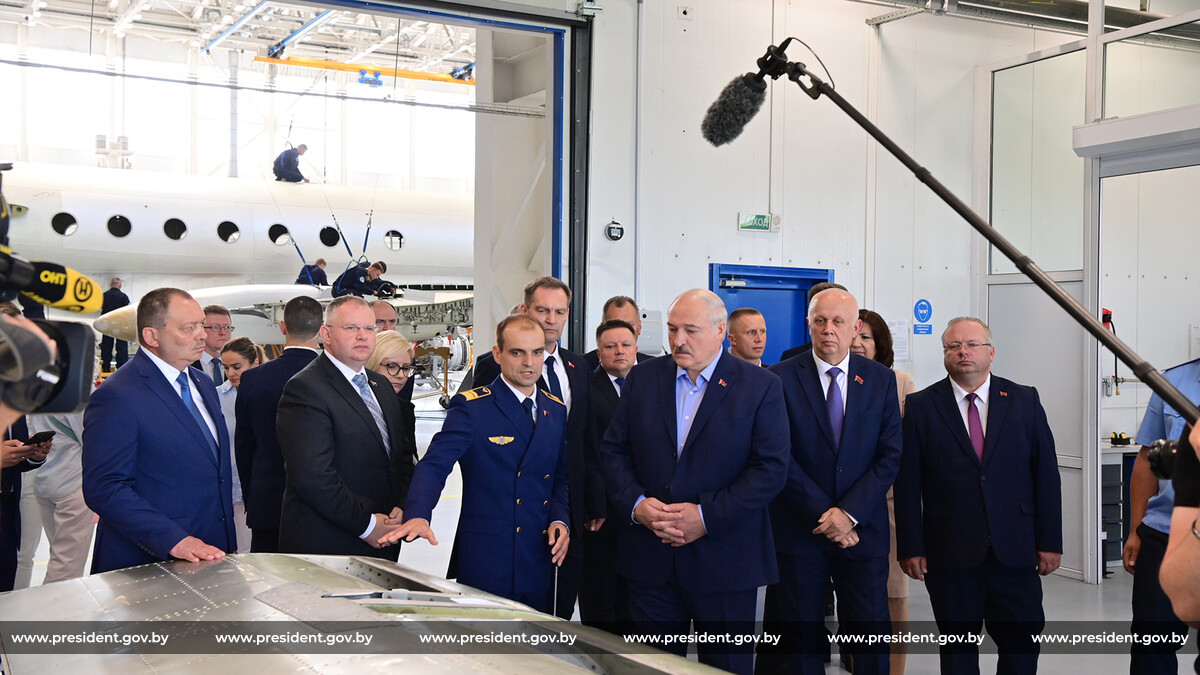 Visit to Minsk National Airport, Minsk Civil Aviation Plant No. 407 ...