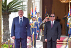 Президент Беларуси Александр Лукашенко и Президент Египта Абдель Фаттах аль-Сиси во время протокольной церемонии