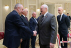 Aleksandr Lukashenko with heads of constitutional courts of foreign countries