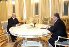 Переговоры с Президентом Украины Петром Порошенко в формате один на один