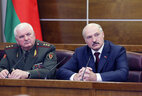 Alexander Lukashenko and Leonid Maltsev