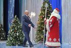 Aleksandr Lukashenko at the New Year charity event in the Palace of the Republic