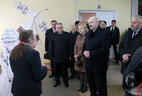 Alexander Lukashenko visits a sports and entertainment center in the village of Dobryn, Yelsk District
