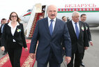 Alexander Lukashenko has arrived at the Kyiv airport Boryspil