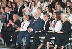 During the opening of the Palace of Rhythmic Gymnastics