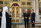 During the visit to the Holy Spirit Cathedral in Minsk