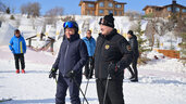 Мирзиёев и Лукашенко, зимние виды спорта