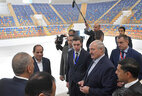 Президент Беларуси Александр Лукашенко и Президент Египта Абдель Фаттах аль-Сиси во время посещения новой административной столицы Египта