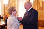 The Honored Worker of Education of Belarus title is presented to professor of the nature management economy chair of the Belarusian State Economic University Olga Shimova