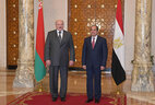 Meeting of Belarus President Alexander Lukashenko and Egypt President Abdel Fattah el-Sisi at the presidential palace Al-Ittihadiah