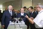 At the exhibition of scientific and technical projects