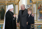 President of Belarus Alexander Lukashenko and Metropolitan of Minsk and Zaslavl Pavel, Patriarchal Exarch of All Belarus