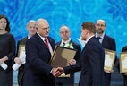 Chief director of the main directorate of Belarus 5 TV channel Pavel Bulatsky is honored with the special prize of the President Belarusian Sports Olympus