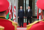 Official welcome ceremony for Belarus President Alexander Lukashenko in Tbilisi