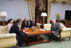 Александр Лукашенко на встрече с Президентом Сербии Александром Вучичем