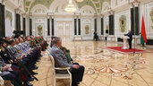 Лукашенко, церемония, генеральские погоны, Дворец Независимости