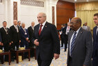 Belarus President Alexander Lukashenko and Sudan President Omar Hassan Ahmad al-Bashir