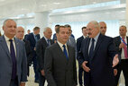 Moldova President Igor Dodon, Prime Minister of Russia Dmitry Medvedev, Belarus President Aleksandr Lukashenko