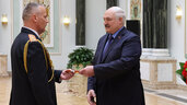 Лукашенко, генералы, церемония, Дворец Независимости