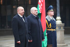Ceremony of official welcome for Azerbaijan President Ilham Aliyev