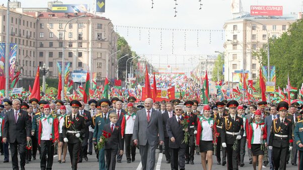 У час святочнага шэсця У час святочнага шэсця