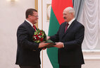 Chairman of the Belarusian Paralympic Committee Oleg Shepel receives the letter of commendation from the Belarusian President in recognition of his contribution to the training and excellent performance of the Belarusian Paralympic team