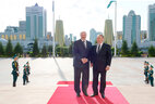 Ceremony of official welcome for Belarus President Alexander Lukashenko in Astana