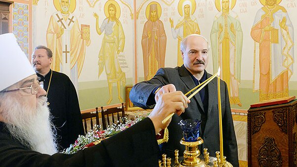Alexander Lukashenko and Metropolitan Filaret Alexander Lukashenko and Metropolitan Filaret