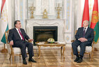 Alexander Lukashenko and Emomali Rahmon