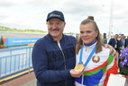 Aleksandr Lukashenko and Maryna Litvinchuk