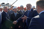 Александр Лукашенко во время открытия Западного обхода Бреста