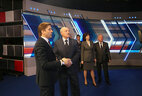 Alexander Lukashenko during the visit to the Belarusian Television and Radio Company