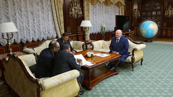 Встреча с послом Индии Ашоком Кумаром Президент, Президент РБ, Президент Беларуси, Лукашенко, Лукашенко встретился с послом Индии